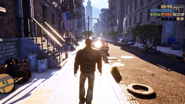 Unreal Engine 5 üzerinde oluşturulan GTA 3 Remake, etkilendi