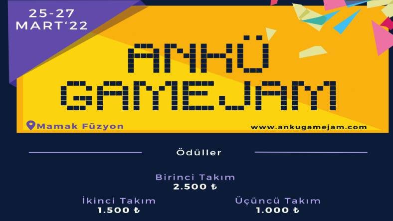 Ekibinizle birlikte kendi video oyununuzu geliştirerek ödüller kazanabileceğiniz Anku Game Jam yarışması başlamak üzere!